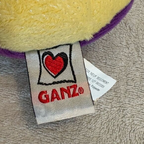 Ganz Webkinz LILKINZ  SEAHORSE Plush 7” No Code Yellow Purple Sparkly HS507 - Picture 9 of 13